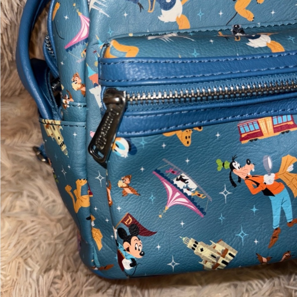 Loungefly Blue Disney Character Backpack